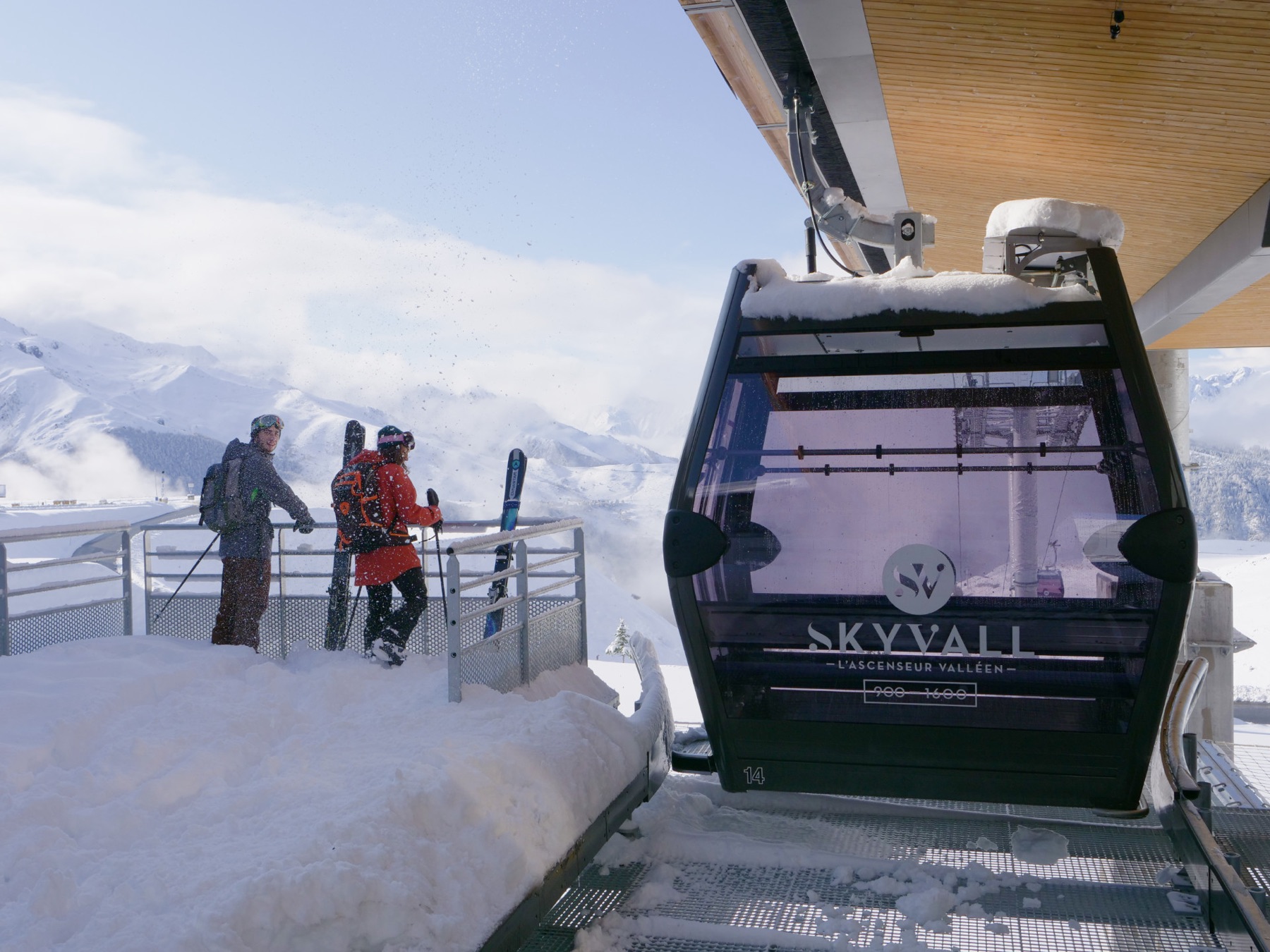 Skyvall gondola in the Pyrenees