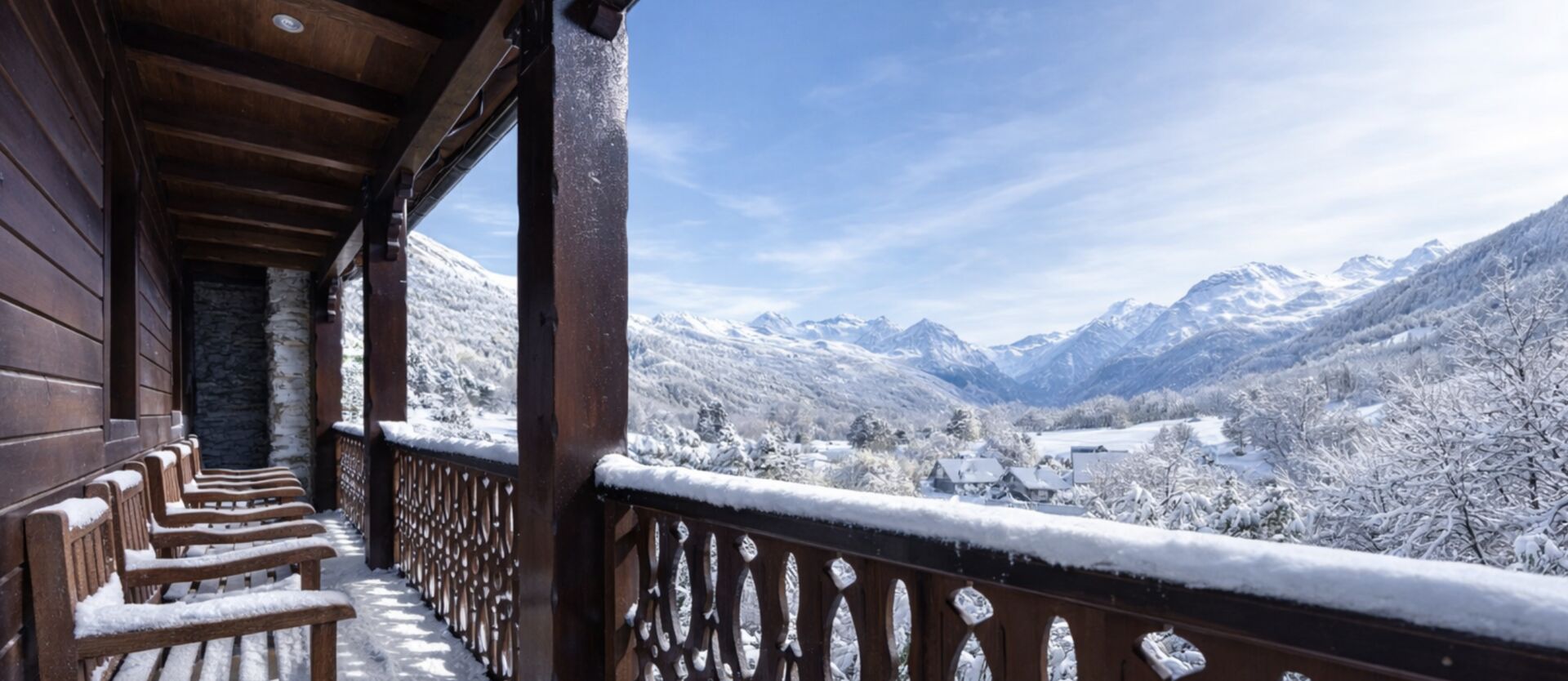 Skiing at Peyragudes, French Pyrenees